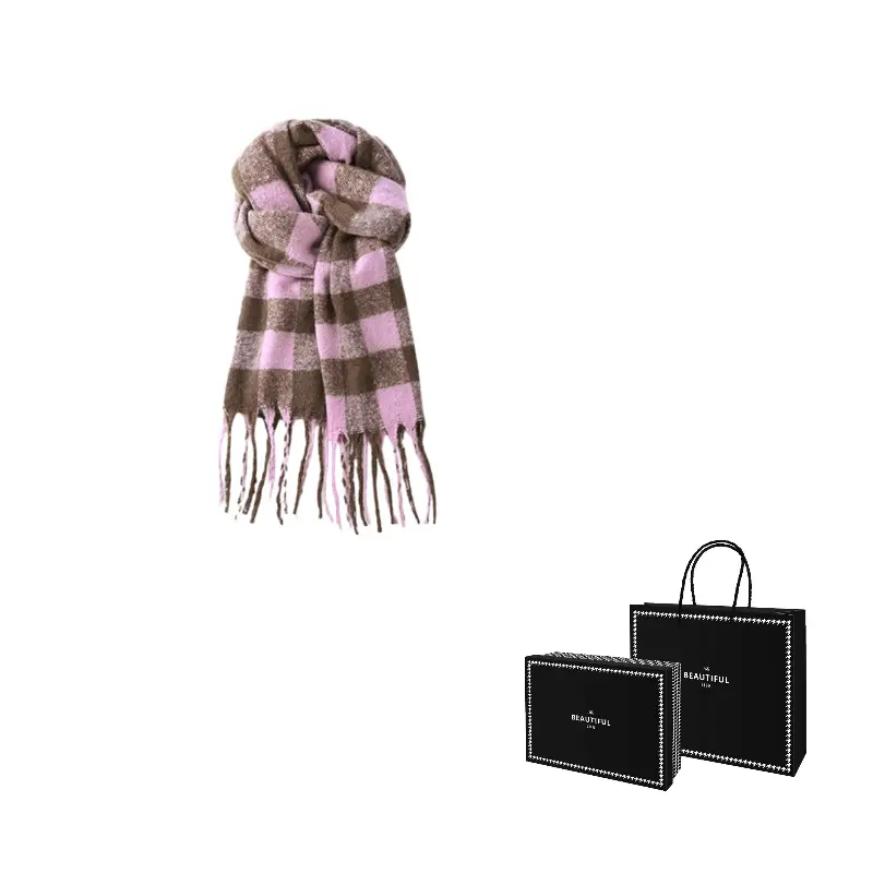 

J W Вязаный шарф унисекс, Pink