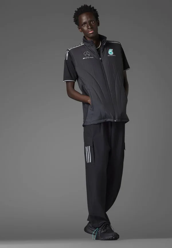 Mercedes amg petronas formula one team driver authentic sleeveless Adidas Originals, Black Reflective Silver — фото 2