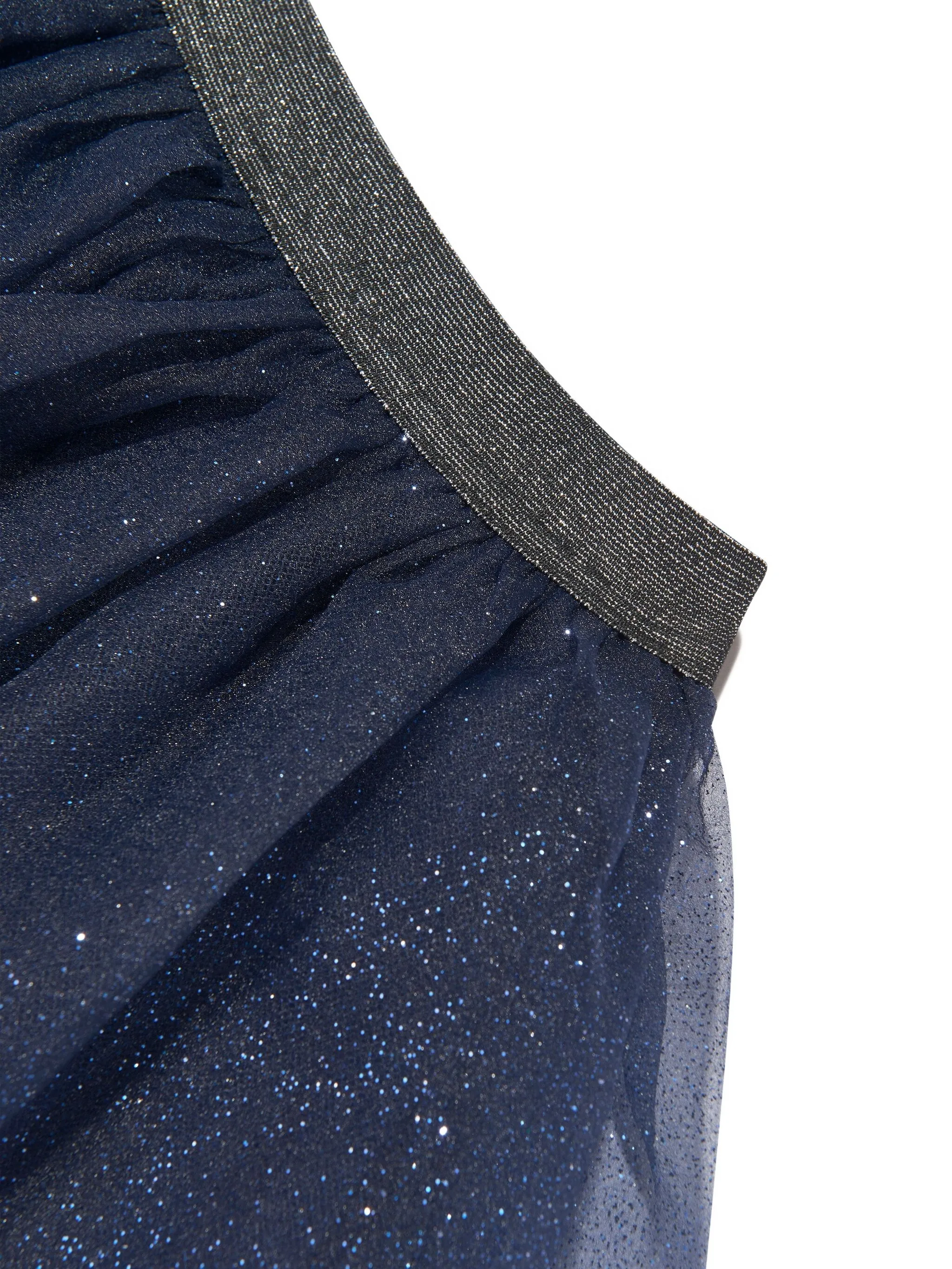 

Юбка из тюля с блестками Mama Luma Kids, синий