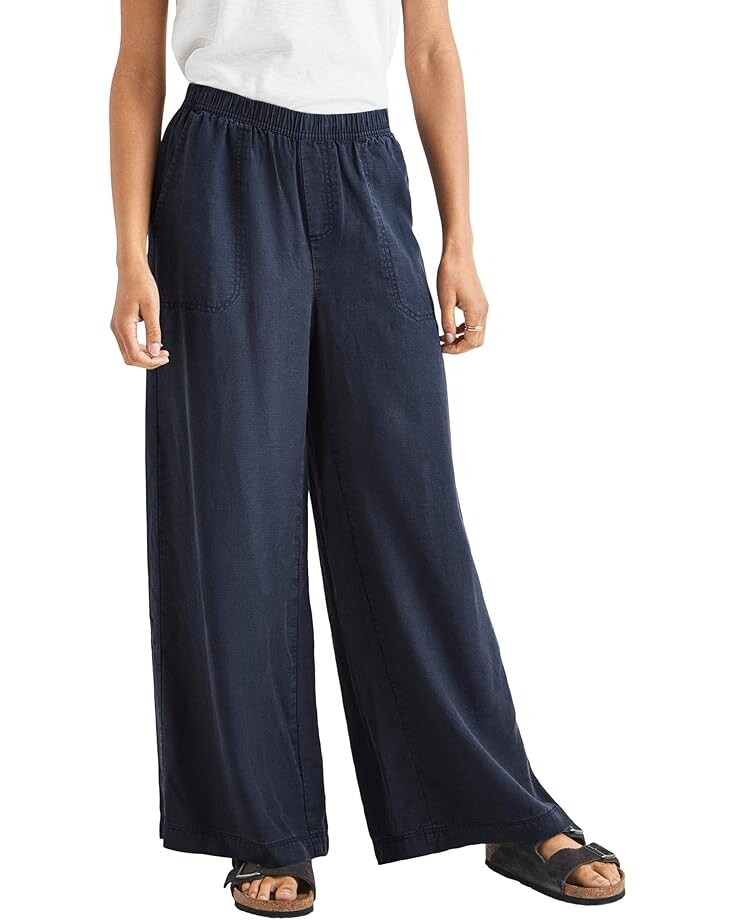 

Брюки Splendid Angie Crop Palazzo Pant, темно-синий