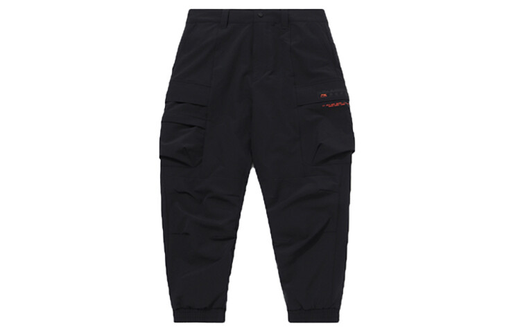 

Трикотажные спортивные штаны мужские черные Lining, черный