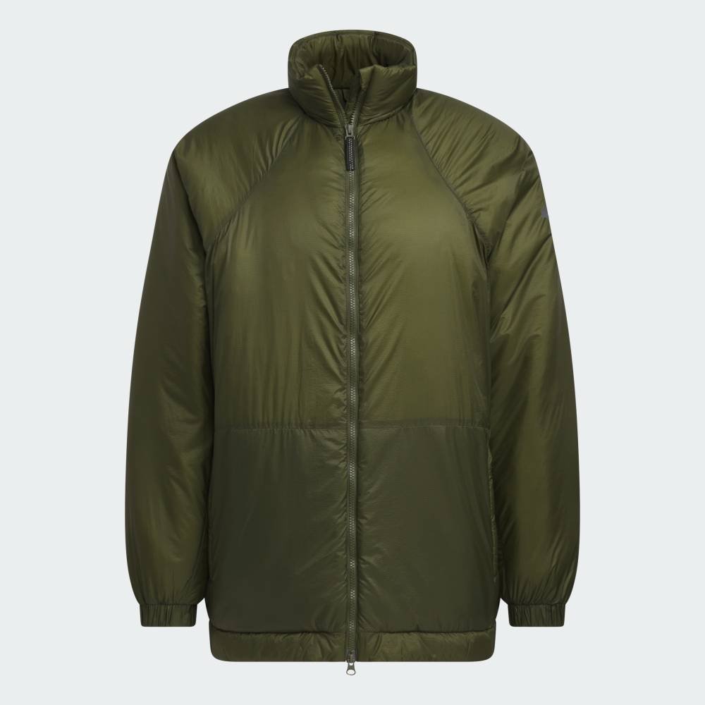 Утепленная куртка City Escape Oversized Fit из рипстопа Adidas, green — фото 4