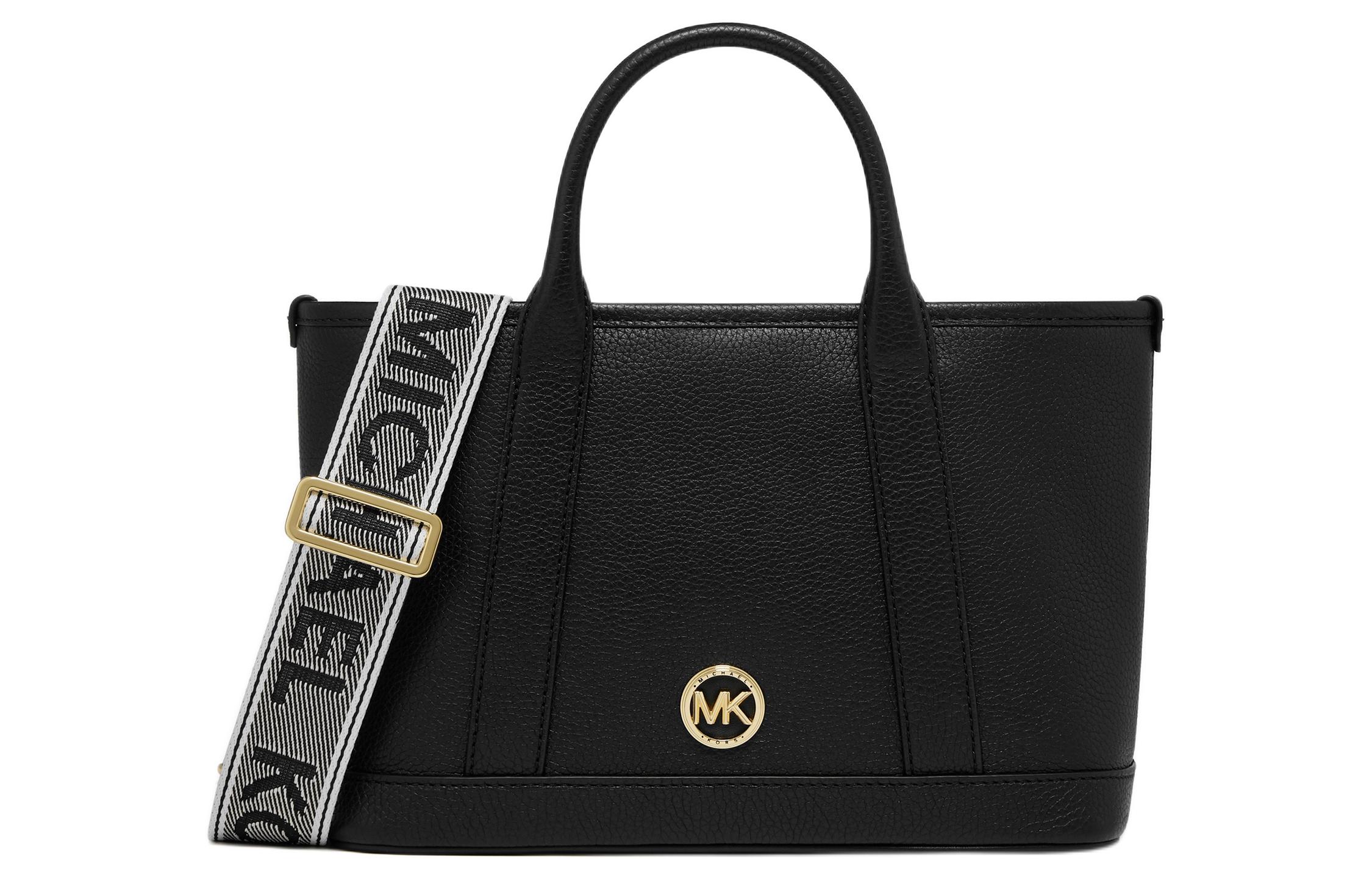 

MICHAEL KORS Кожаная сумка через плечо из коровьей кожи, маленькая женская сумка черного цвета