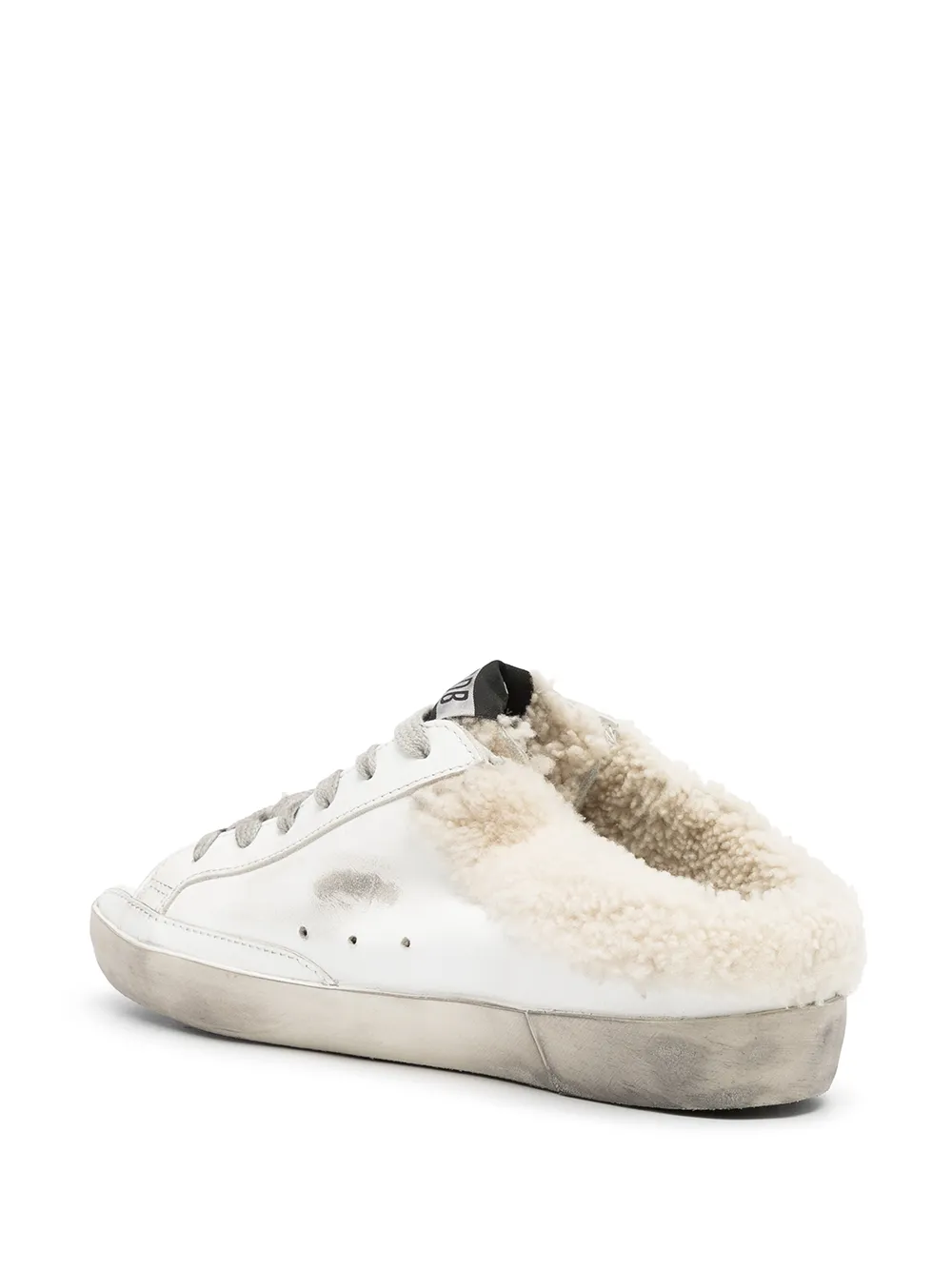 Кеды Super-Star Sabot с подкладкой из овчины GOLDEN GOOSE, белый — фото 3