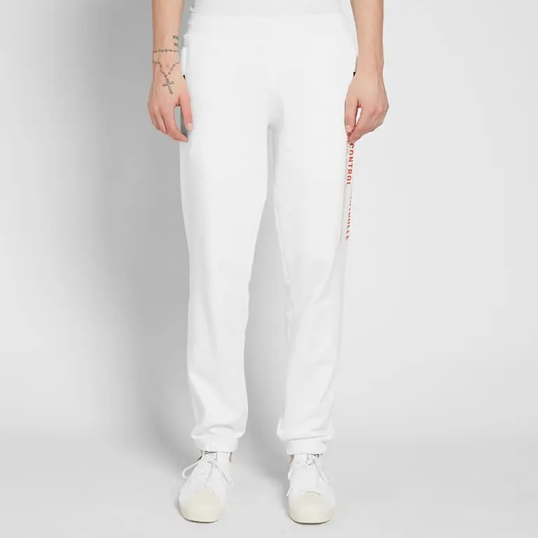 Трикотажные спортивные штаны мужские белые Adidas Originals, белый — фото 2