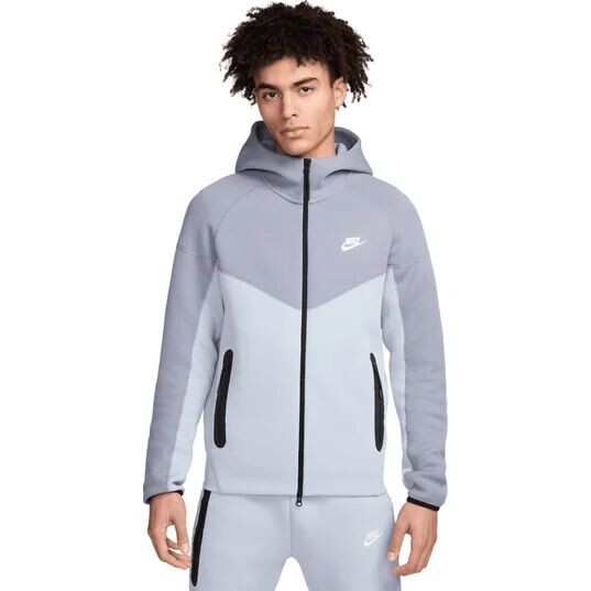 

Флисовая худи Nike Tech, цвет Hellblau/Aschener Schiefer/Weiß