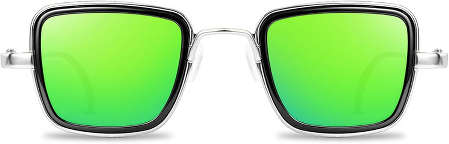 

Винтажные металлические панк-солнцезащитные очки для мужчин и женщин, квадратные солнцезащитные очки для мужчин и женщин, стильные ретро-очки, защита от УФ-излучения UV400 mincl, C11