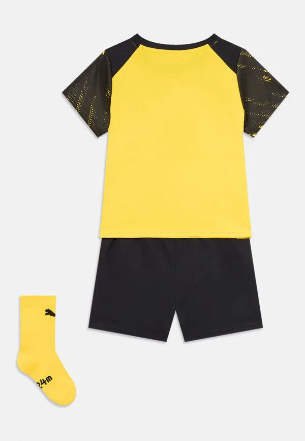 Детские спортивные шорты bvb home babykit унисекс Puma, Faster Yellow/Black — фото 2