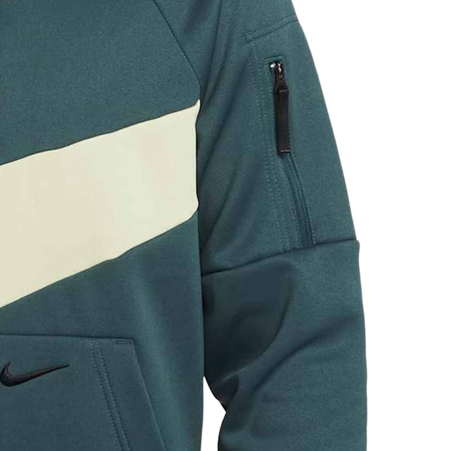 Nike Мужская толстовка Therma FIT, темно-зеленый цвет "Джунгли" — фото 4