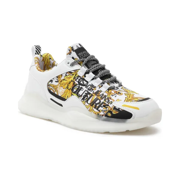 

Кроссовки с добавлением кожи Versace, белый