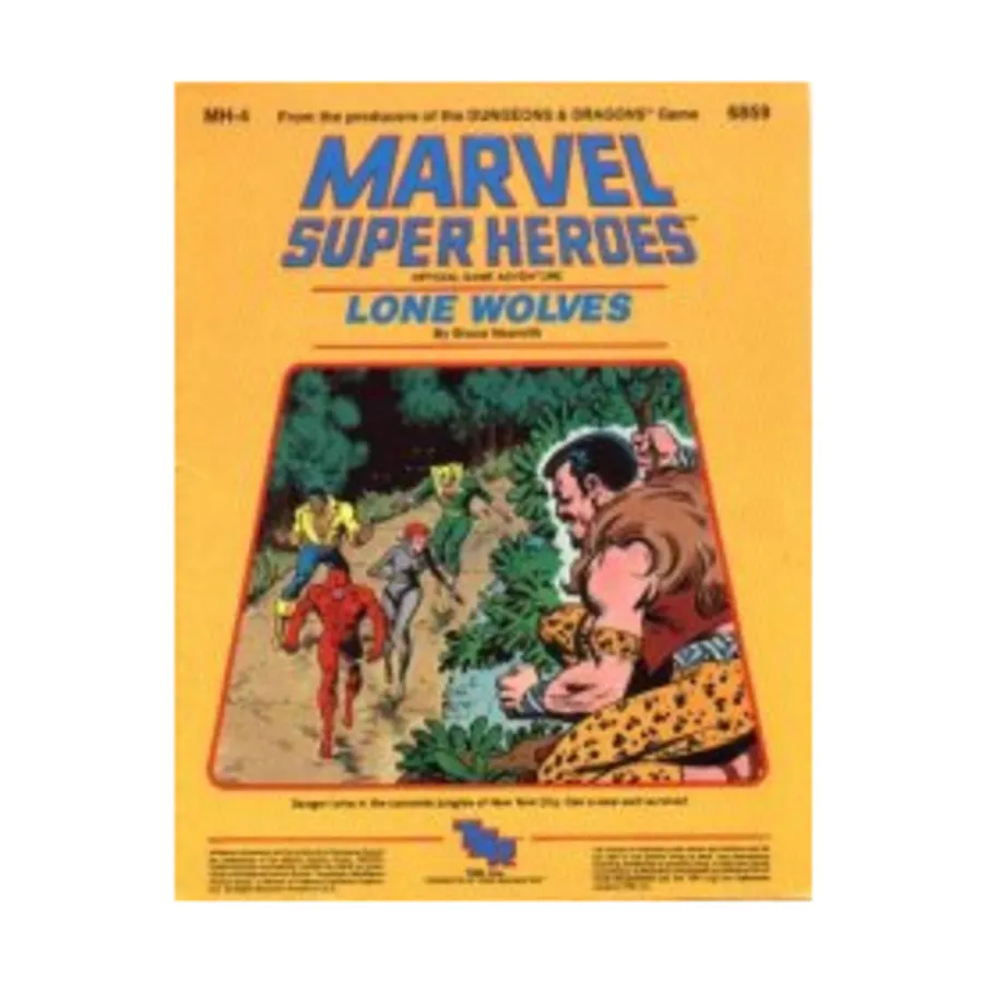 

Модуль Lone Wolves, Marvel Super Heroes (TSR)