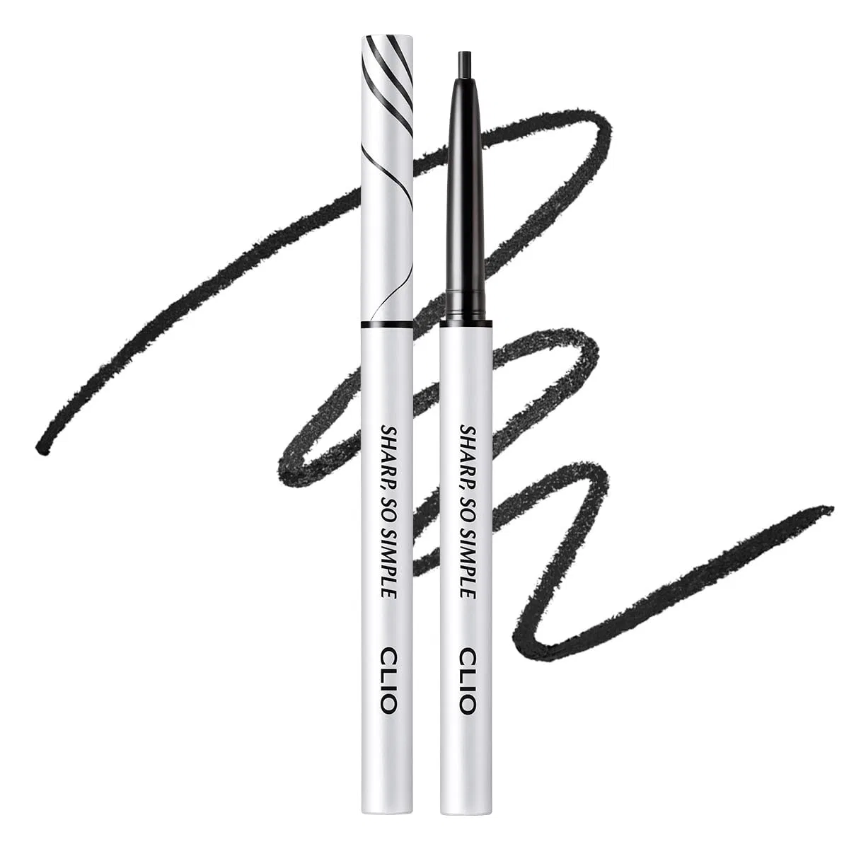 Водостойкий карандаш для глаз «Sharp So Simple 001 Black» от Clio Clio Professional, Black
