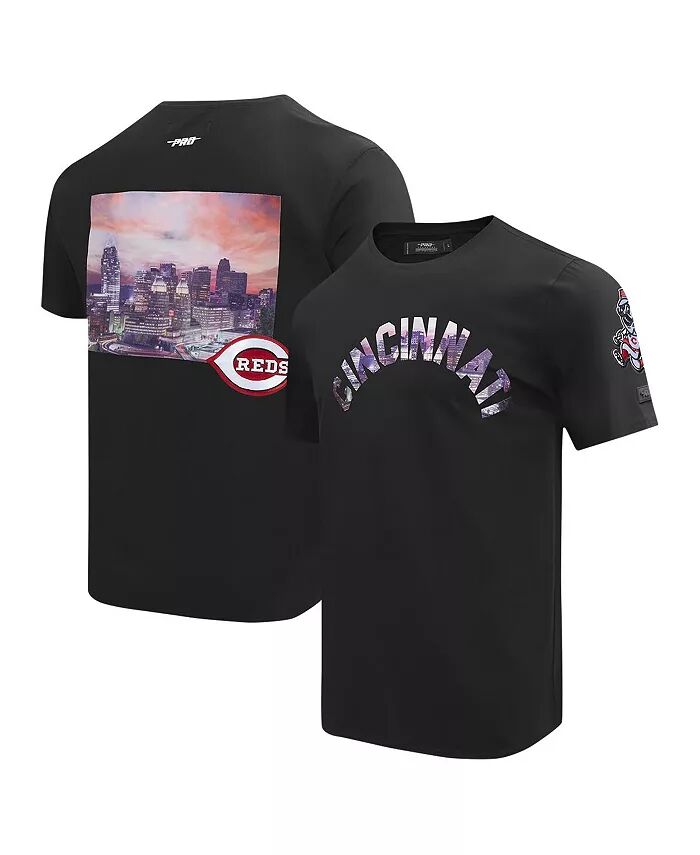 

Мужская черная футболка Cincinnati Reds Cityscape Pro Standard