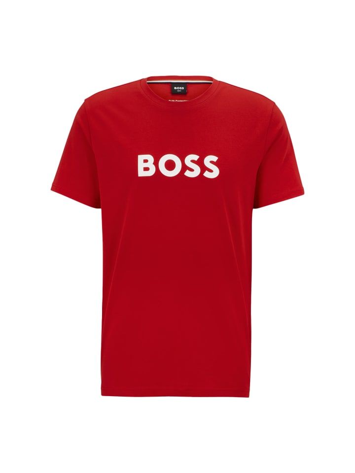 

Футболка RN красного цвета BOSS, Красный, Футболка RN красного цвета BOSS