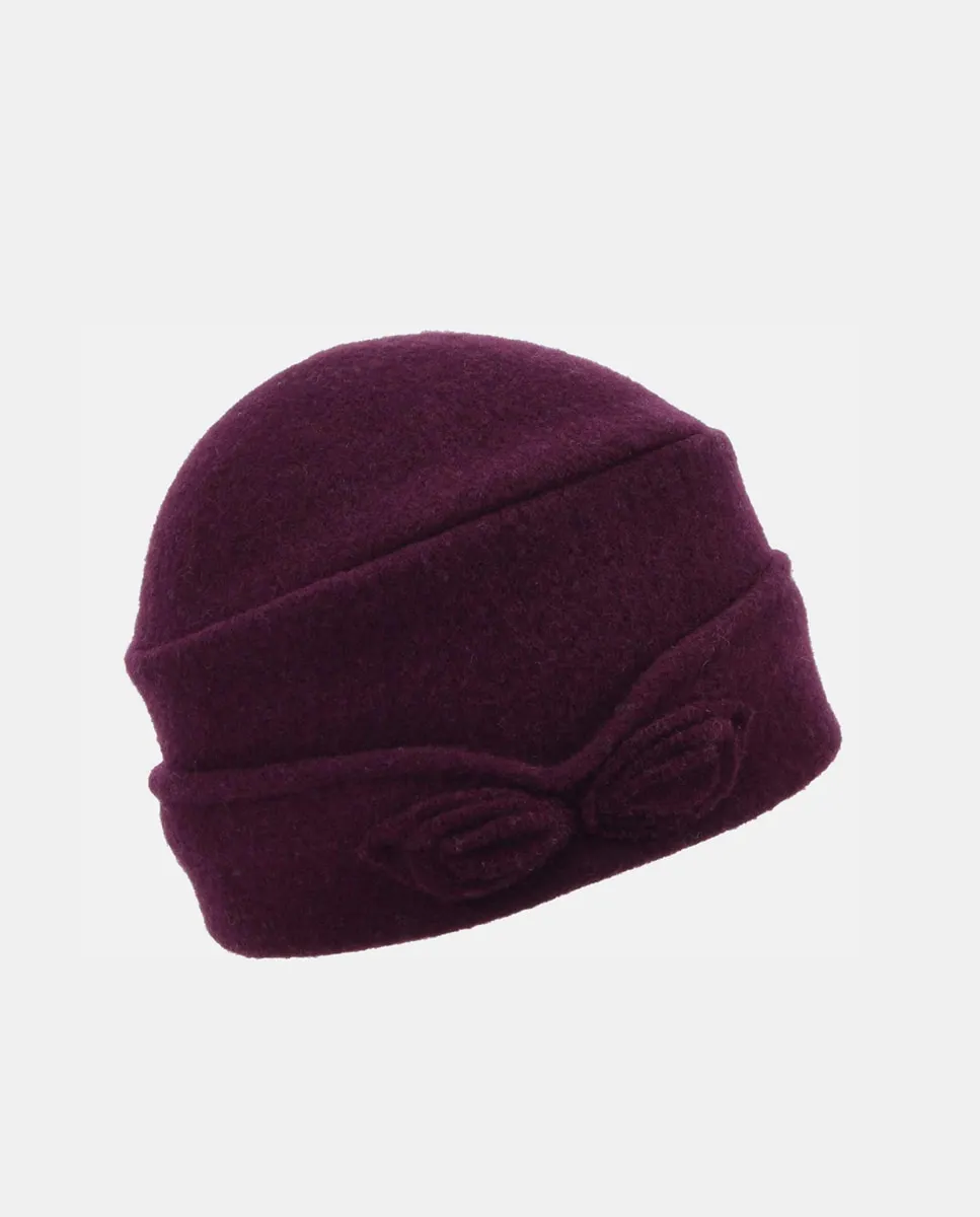 

Шапка из вареной шерсти Seeberger, бордовый