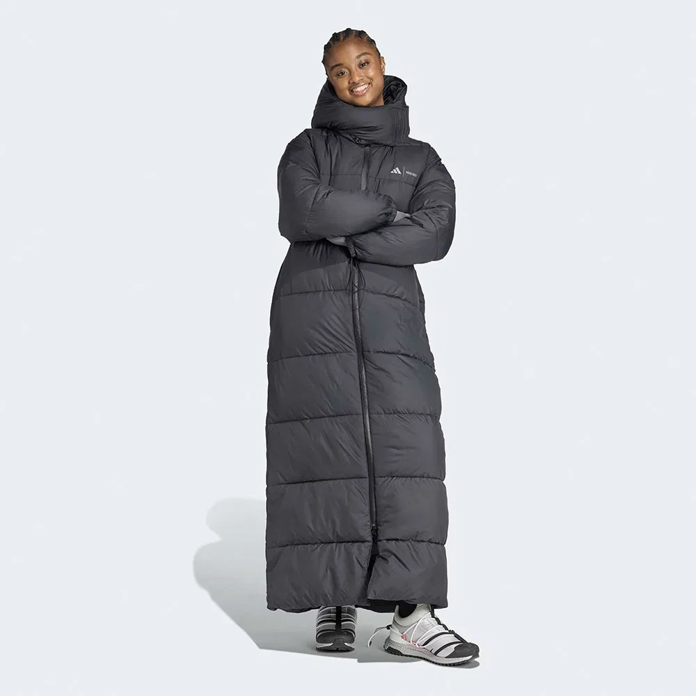 Женская длинная куртка Adidas x Moon Boots чёрная от Adidas