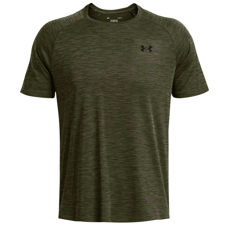 

Текстурированная технологичная футболка Under Armour, Marine Od Green/Black