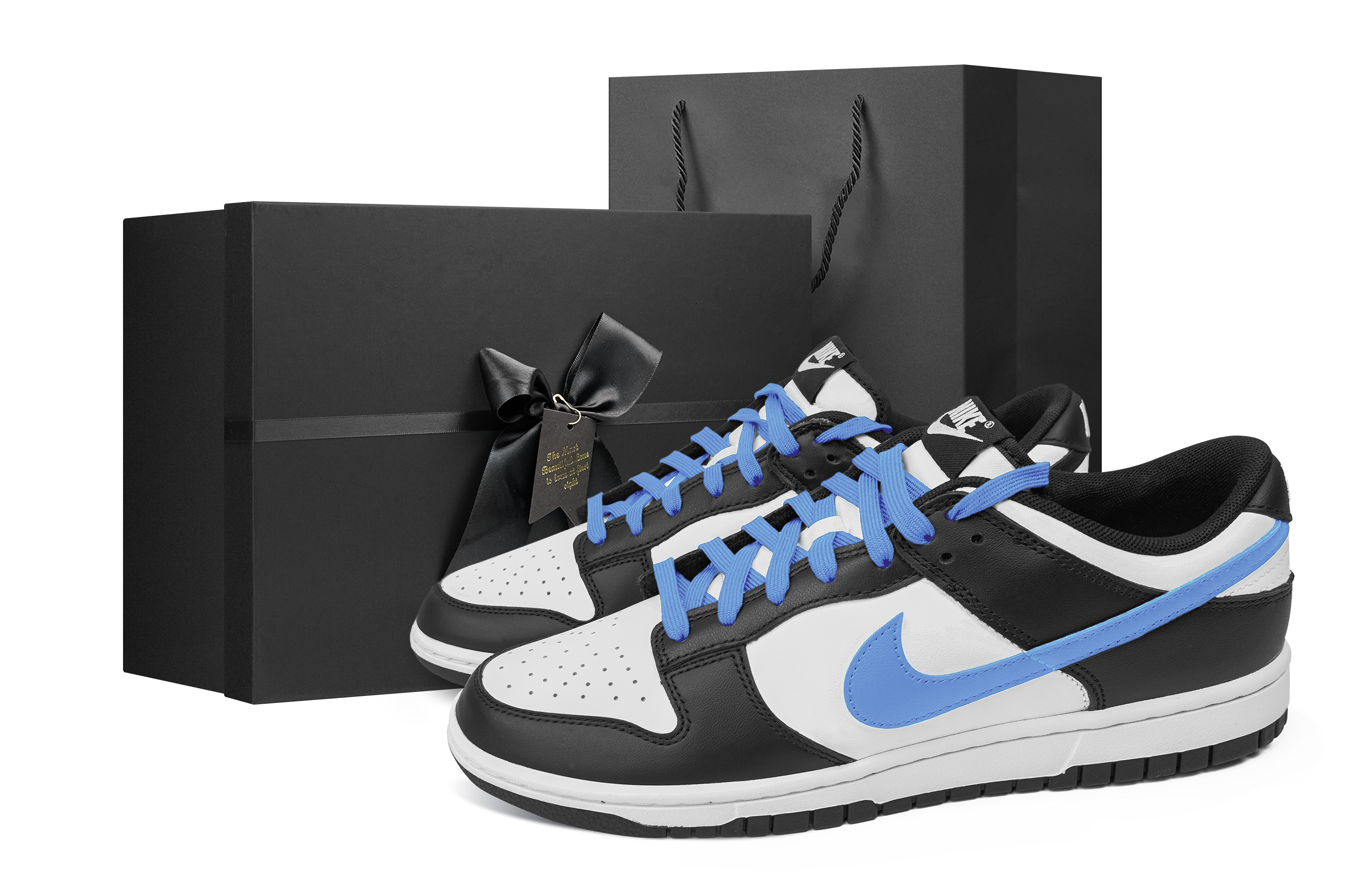 

Nike Кроссовки для скейтбординга Dunk, мужские, низкие, черно-белые