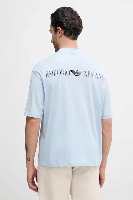 Футболка хлопковая Emporio Armani, синий