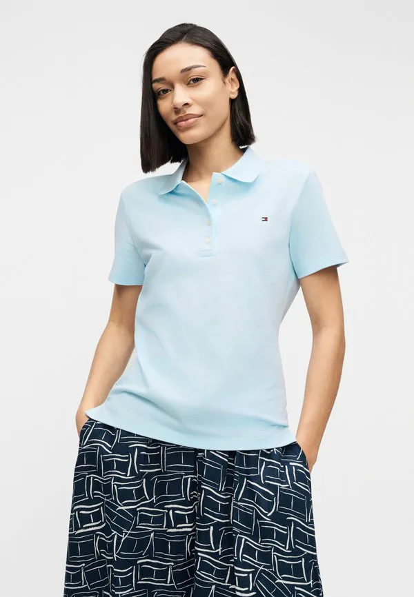 Поло-Рубашка из пике приталенного кроя 1985 года. Tommy Hilfiger, Keepsake Blue — фото 4