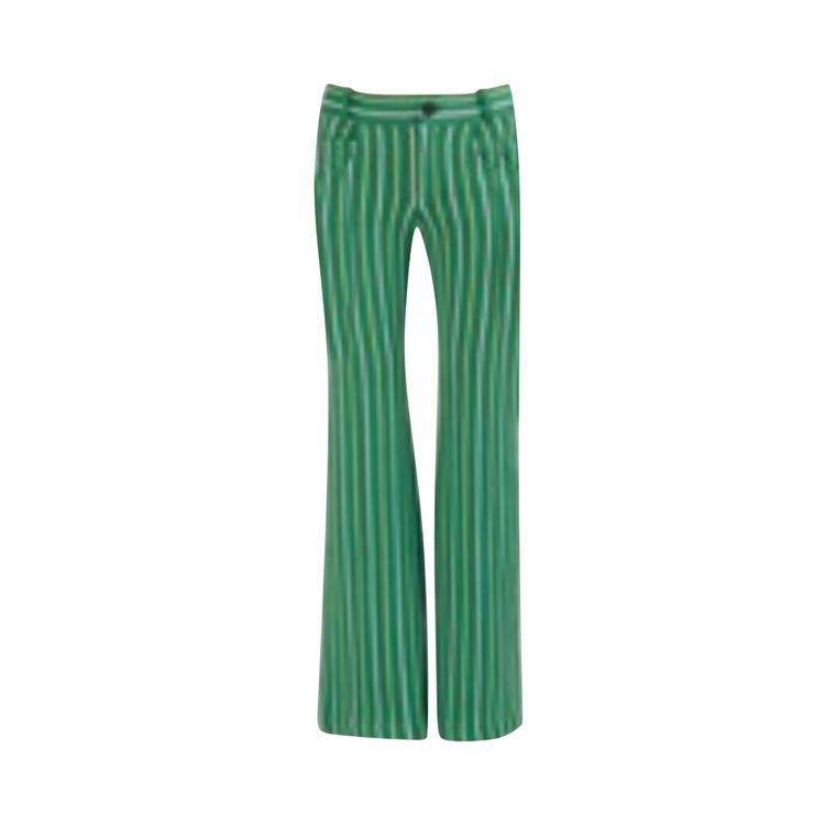 

Брюки Marni Vertical Stripe Technical Knit Trousers 'Green', зеленый