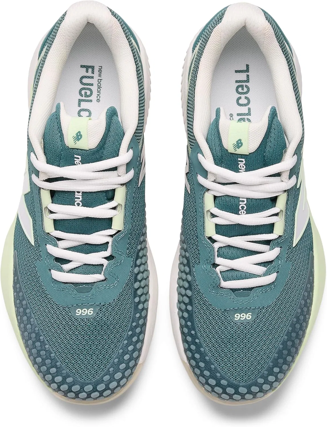Кроссовки для тенниса New Balance FuelCell 996 V6, цвет New Spruce/White/Gum — фото 4