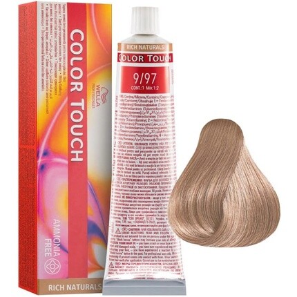 

9/97 Blonde Very Clear Cendre Color Touch Rich Naturals без аммиака, 60 мл, Wella