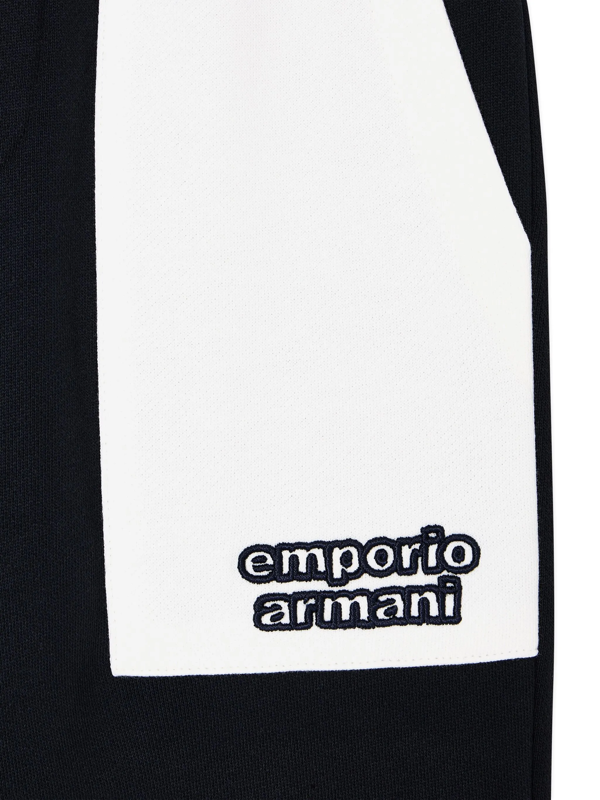 Спортивные брюки с панелями Emporio Armani Kids, синий — фото 4