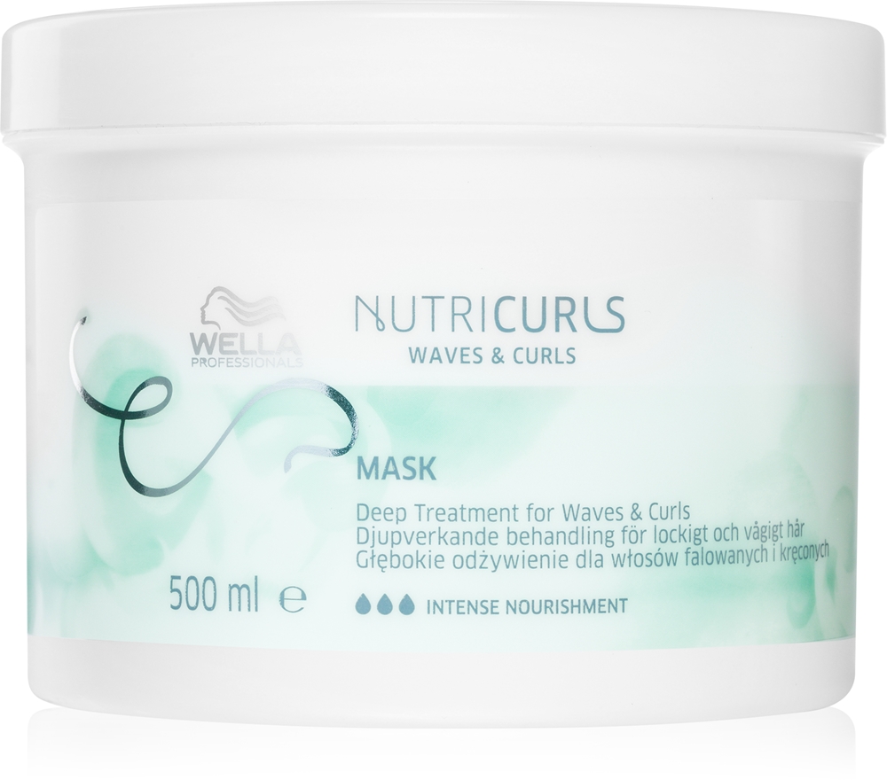 

Разглаживающая маска Nutricurls Waves & Curls для волнистых и вьющихся волос Wella Professionals, 500 мл