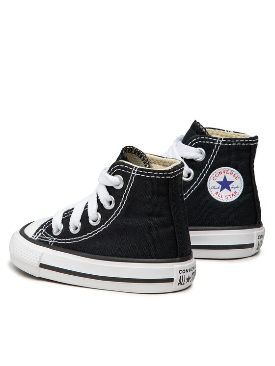 Кроссовки Chuck Taylor All Star Hi 7J231 из ткани Chuck Taylor All Star Toddler Hi 7J231 Converse, черный — фото 3
