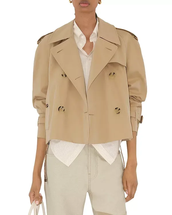 Тренч Burberry женский оливковый