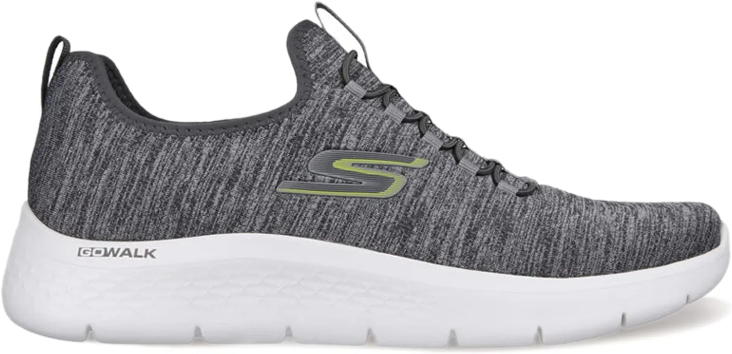Мужские спортивные кроссовки Skechers Gowalk Flex с воздушной подушкой без шнурков, серый — фото 4