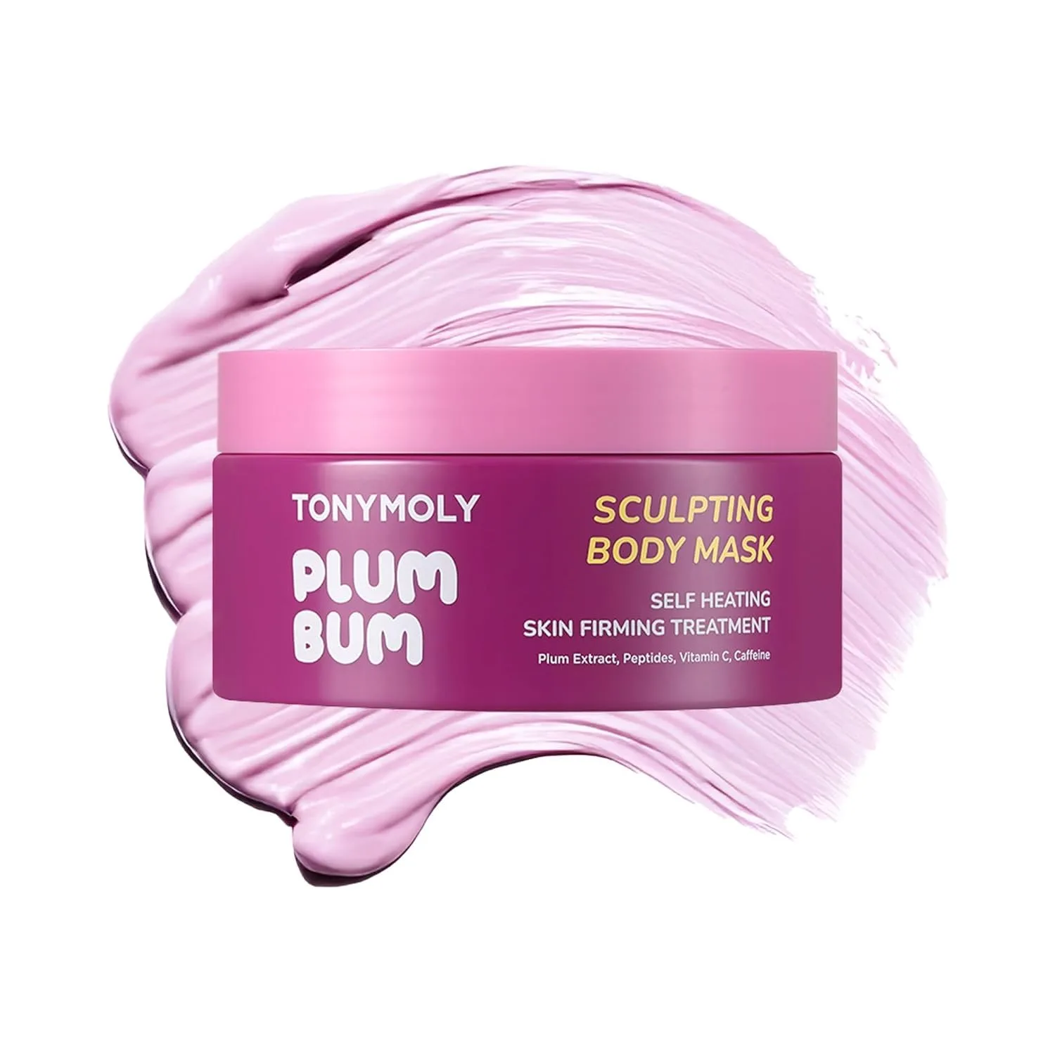 Набор для ухода за телом TONYMOLY Plum Bum: отшелушивающее мыло для тела с AHA-кислотами, экстрактом сливы и центеллы азиатской + самонагревающаяся корректирующая маска для гладкой и упругой кожи.
