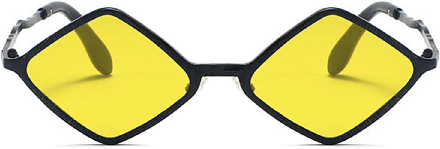 

Женские солнцезащитные очки Helena Rhombus Punk, золотистые, модель 2025, роскошная металлическая оправа, многоугольные, винтажные, маленькие, с защитой от УФ-излучения UV400, C7