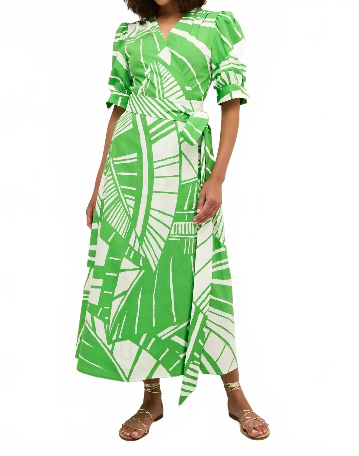 

Зеленое платье-раппорт Рита Marie Oliver