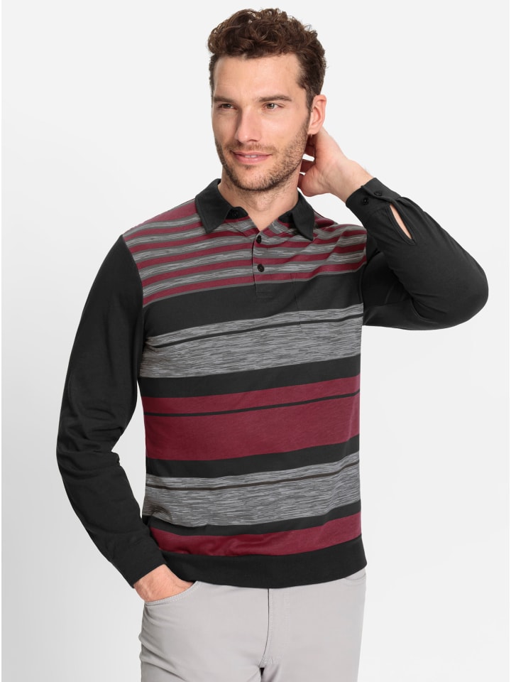 

Рубашка с длинными рукавами в темно-красный и черный узор. WITT WEIDEN