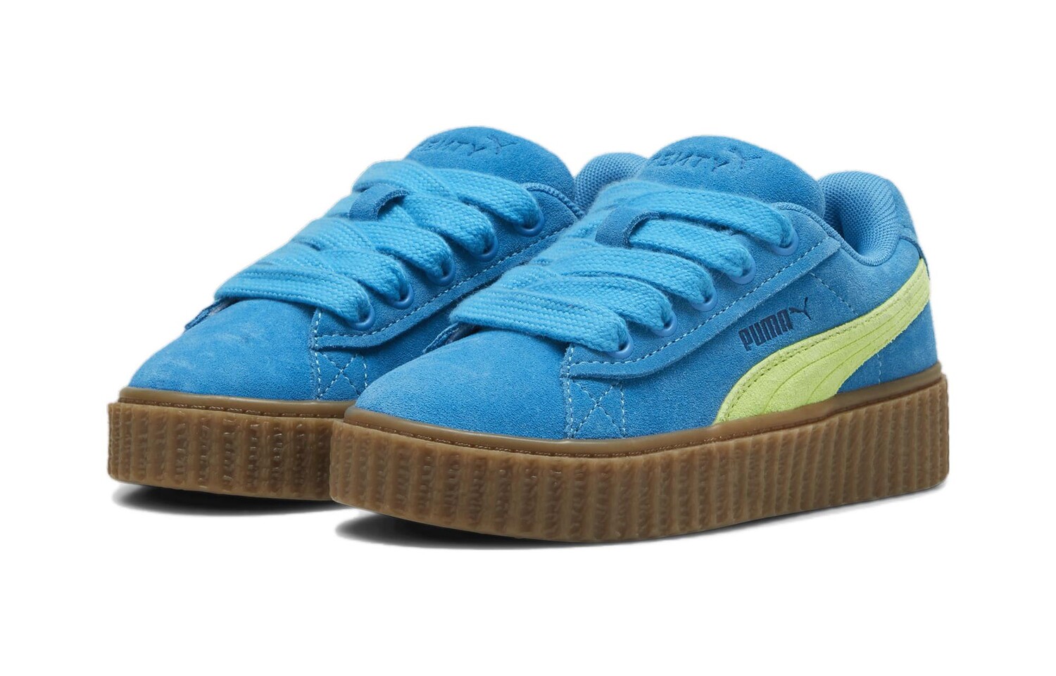 Puma Kids Обувь для скейтбординга PS, Blue/Green — фото 2