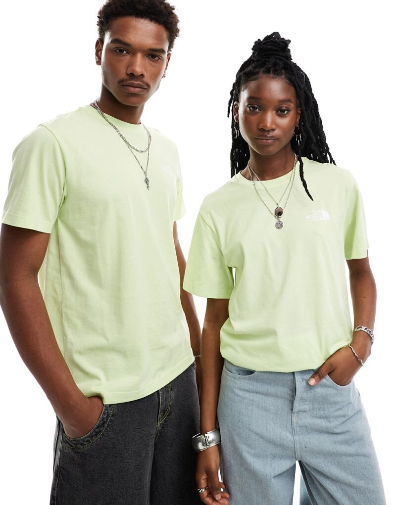 

Пастельно-зеленая футболка с логотипом The North Face Simple Dome