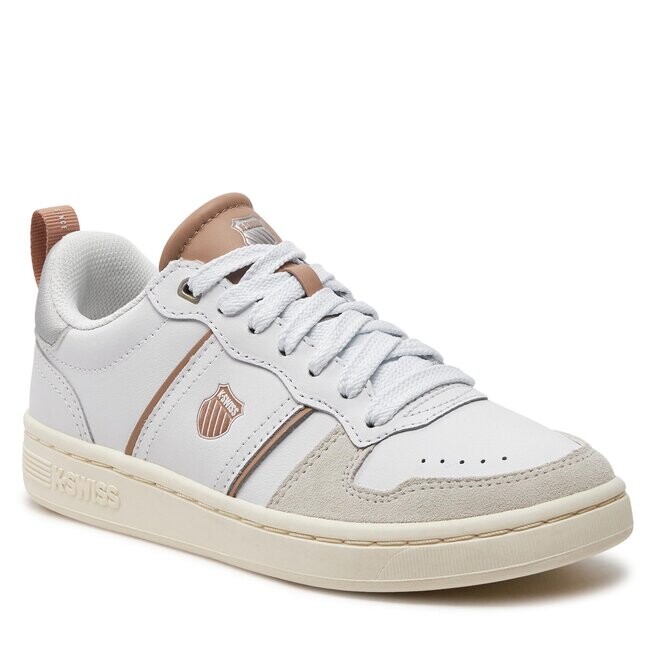 Кроссовки K-Swiss Lozan Match Lth 98903-905-M White/Warm Taupe/Starwhite/Silver 905, белый — фото 2