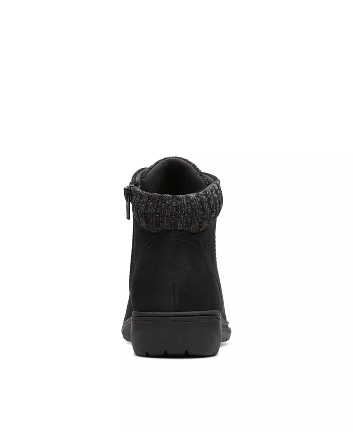 Женские ботинки Clarks Carleigh Jade из кожи комбинированные, черный — фото 3