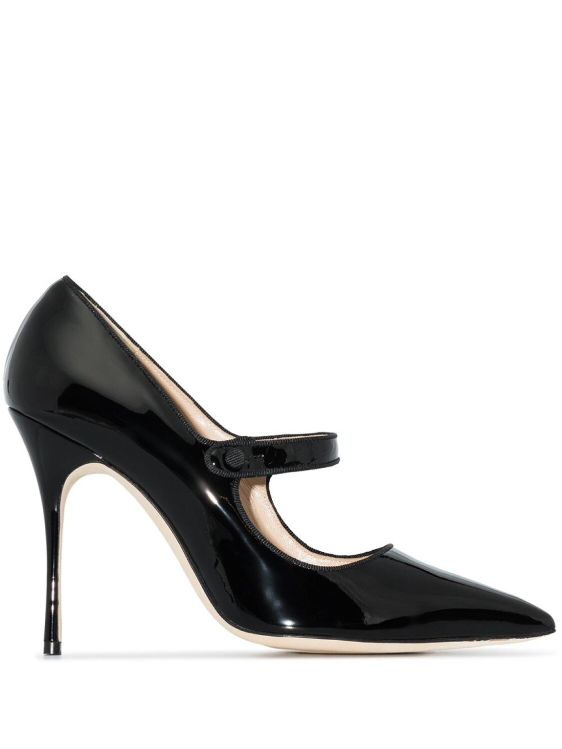 Manolo Blahnik туфли Campari 105 с заостренным носком, черный