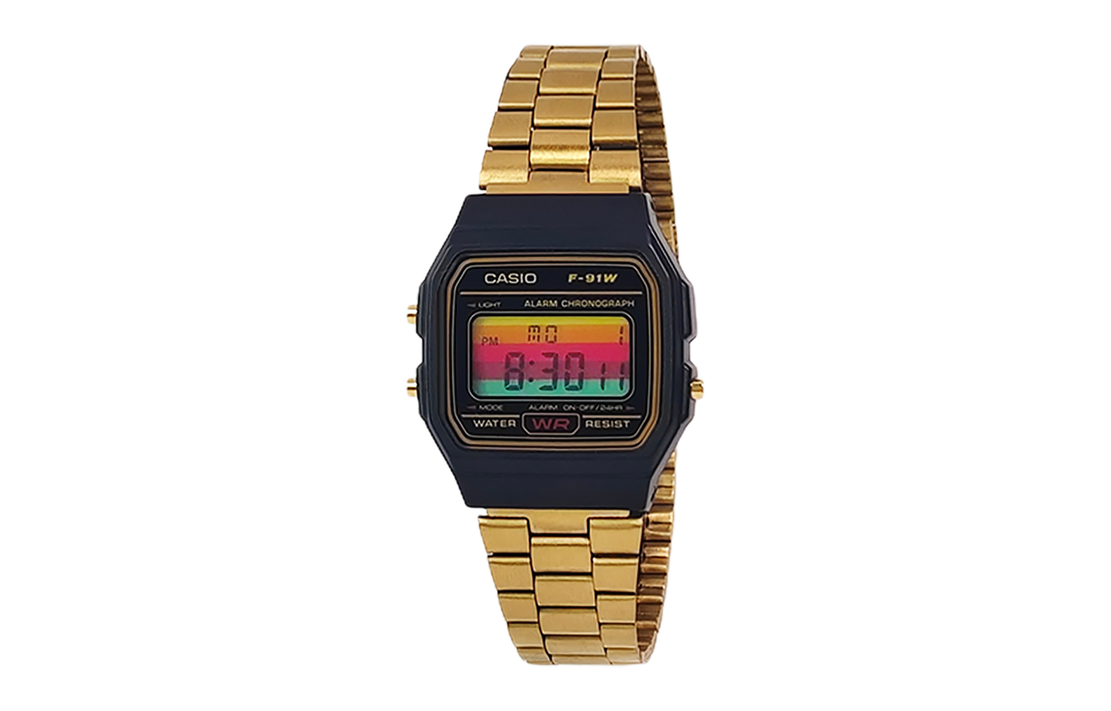 

CASIO Мужские часы Retrofit Series с кварцевым механизмом, стальной браслет, черный циферблат