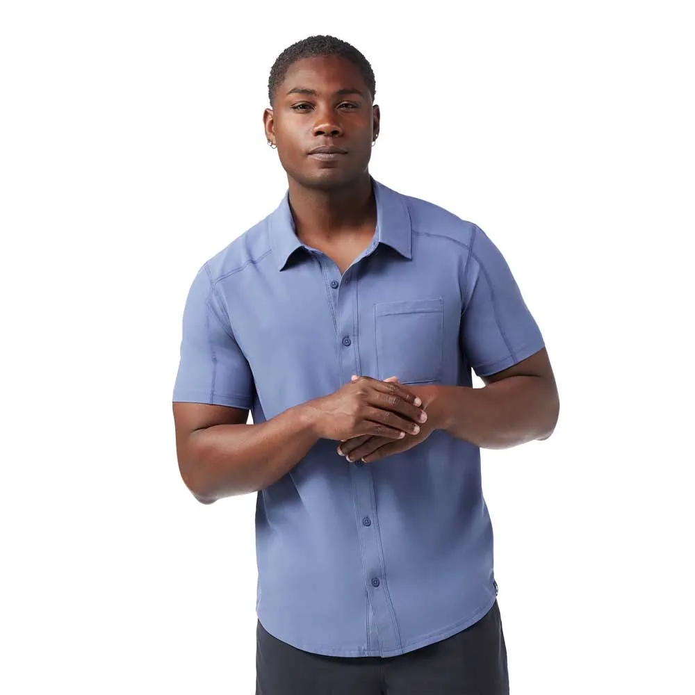 

Рубашка с коротким рукавом Smartwool Everyday Button Down, синий