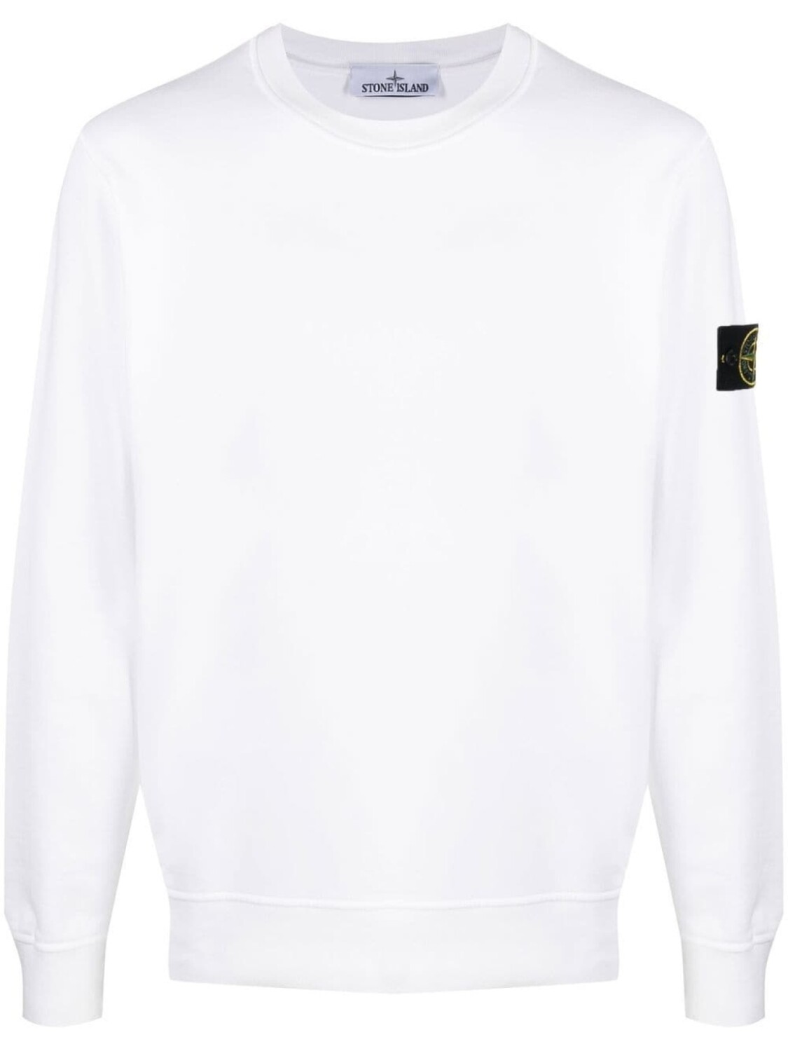 

Stone Island толстовка с нашивкой Compass, белый