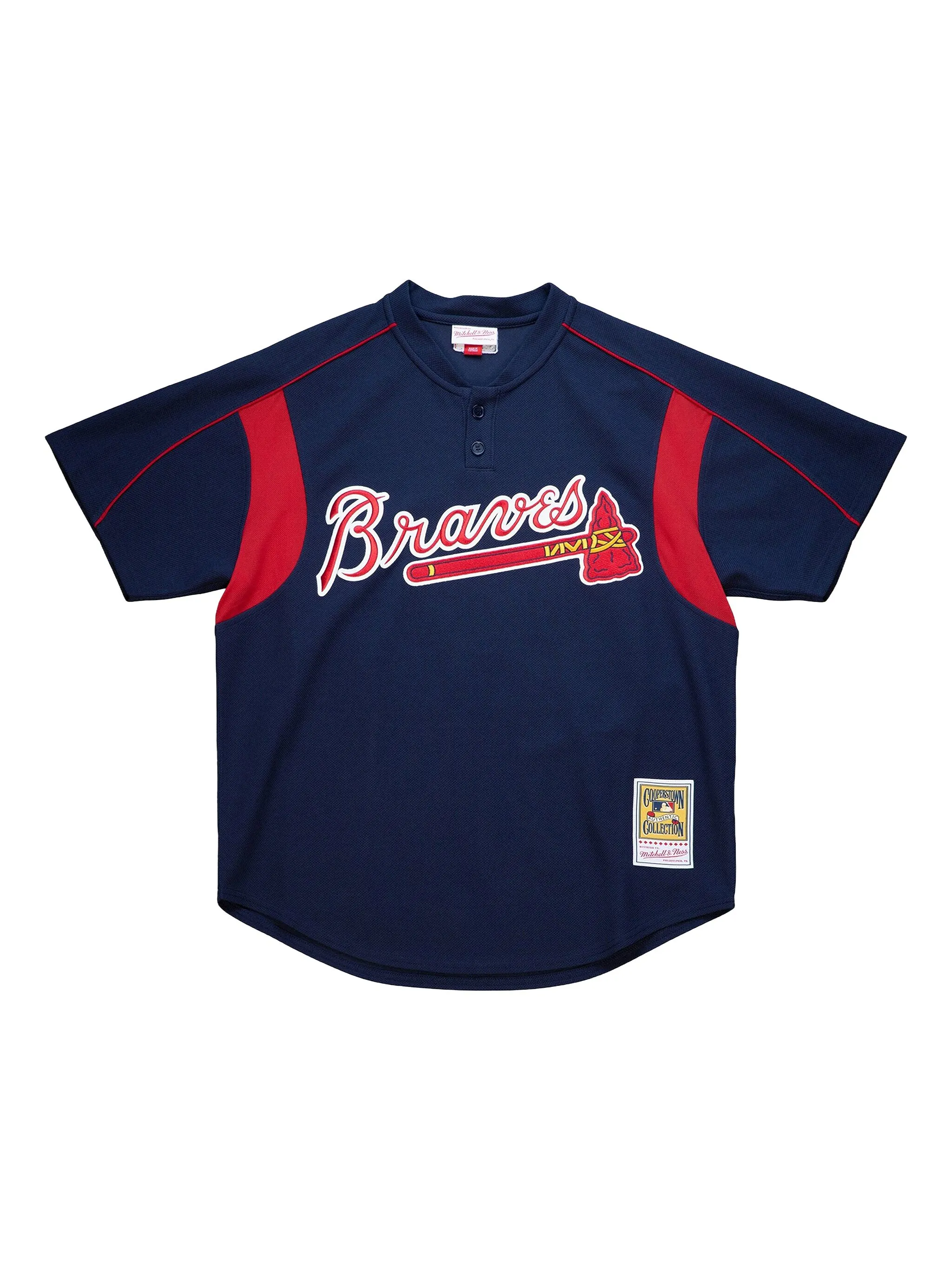 

Топ Braves 2003 John Smoltz Mitchell & Ness, синий