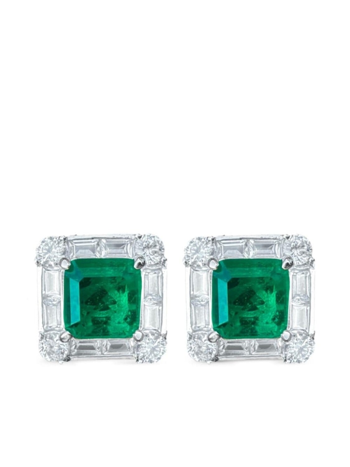 

Juwelina Paris серьги Emerald Gaia, зеленый