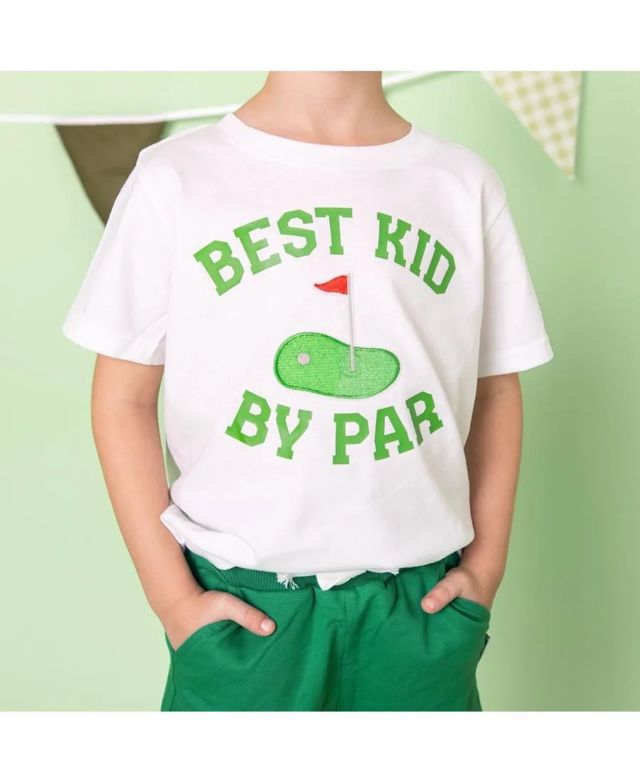 Детская футболка с коротким рукавом "Best By Par Patch" для мальчиков Sweet Wink, белый — фото 3