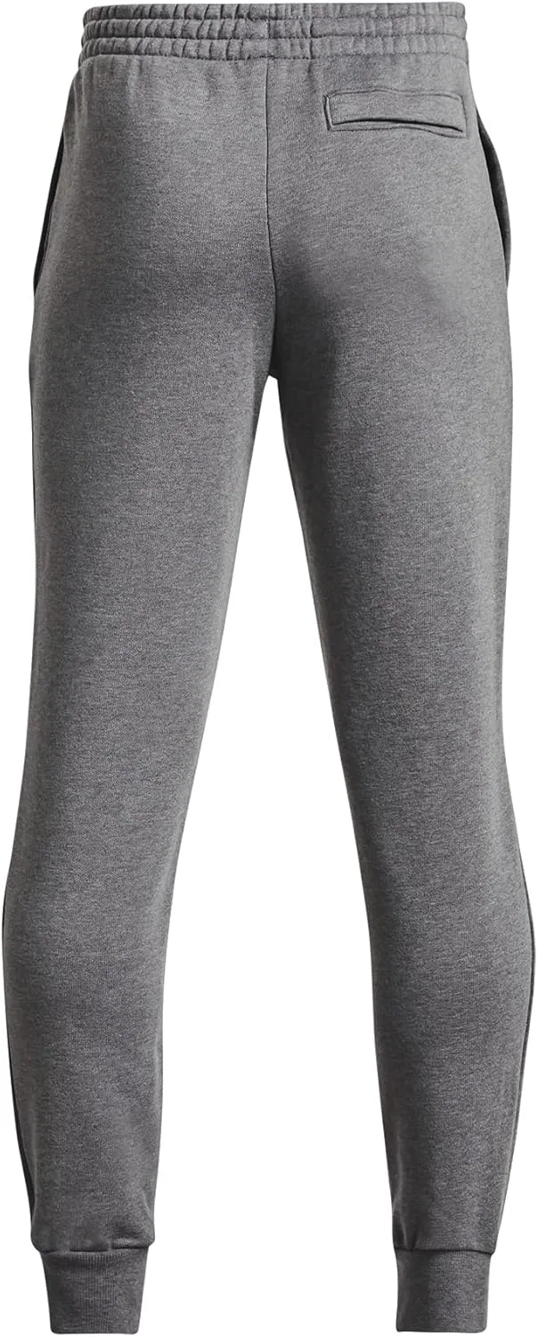 Спортивные брюки с утеплённым флисом Under Armour, цвет Castlerock Light Heather / White — фото 2