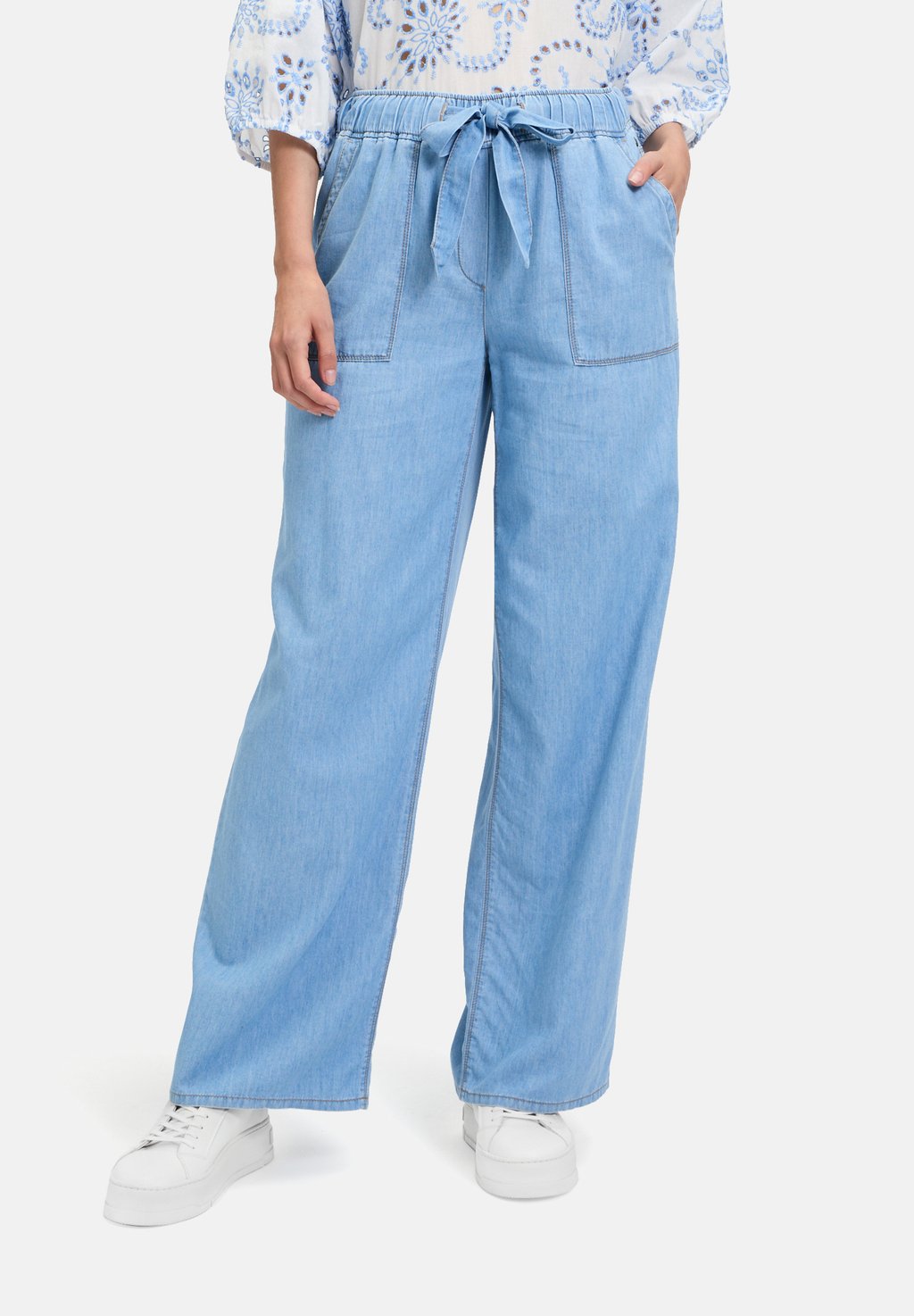 

Джинсы прямого кроя CASUAL-MIT ELASTISCHEM BUND Betty & Co, синий