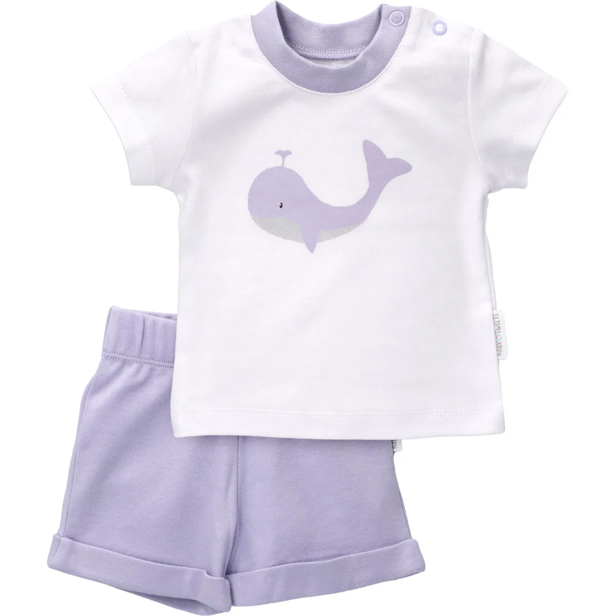 Детский комплект с китом, Baby Sweets, белый